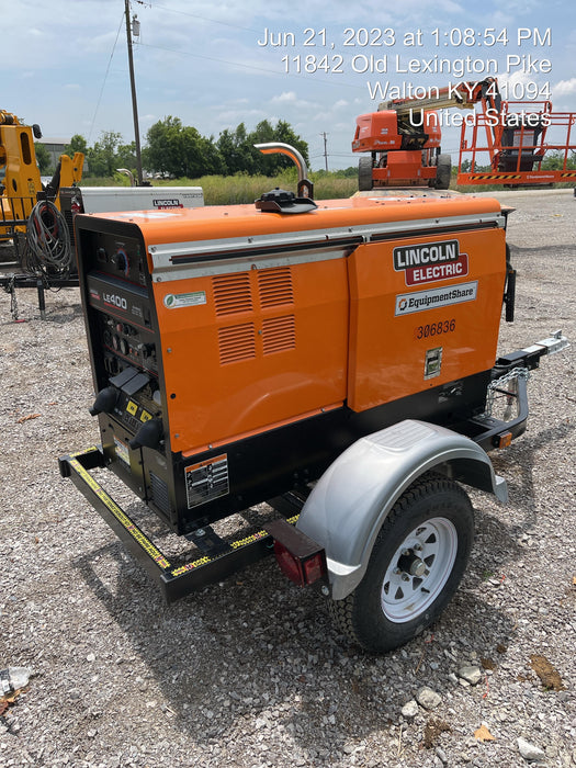 2023 Lincoln Electric LE400 Kubota V1505, Trlr, Cable Rack, Light Kit, ES Decals, T3