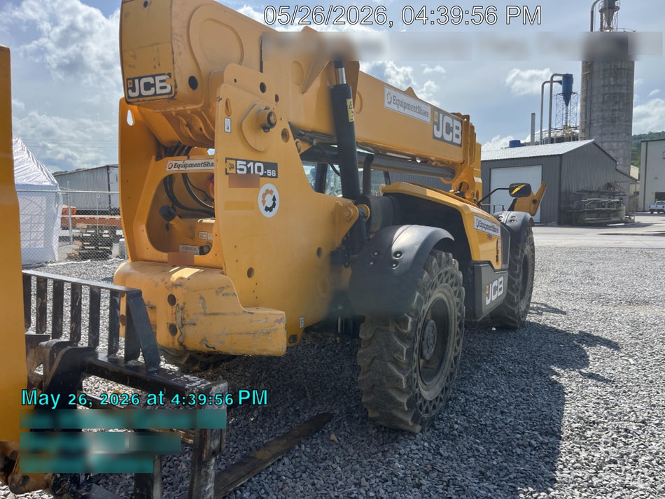 2020 JCB 510-56 Canopy, Solid Tires, Work Lights, Beacon, Aux Hydraulics, Back up Alarm, Lifting Eye, ES Decals