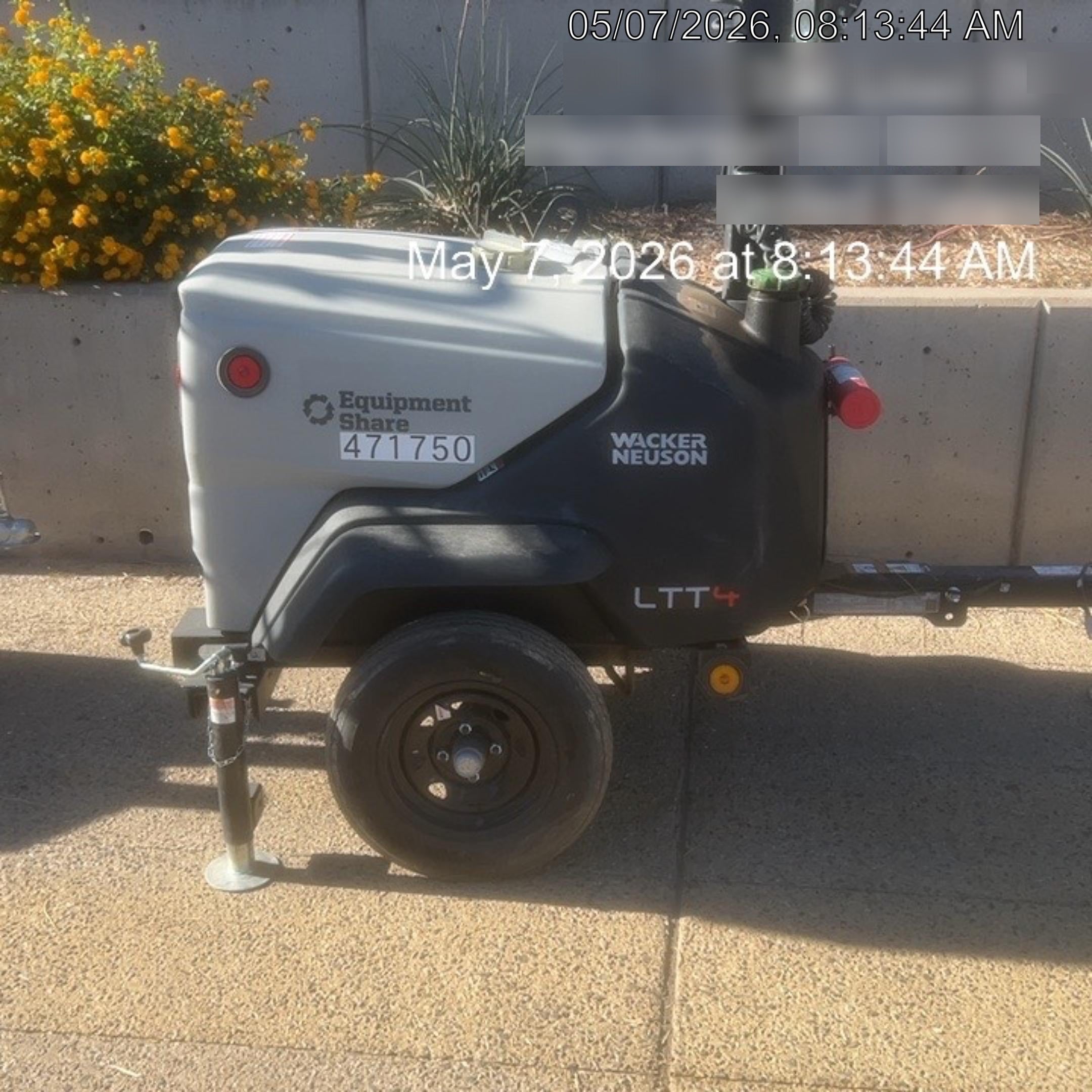 2024 Wacker Neuson LTT4 Diesel, Kohler KDW702, Deep Sea Controller, Auto Start, LED 320W, Bypass Outlet, T3