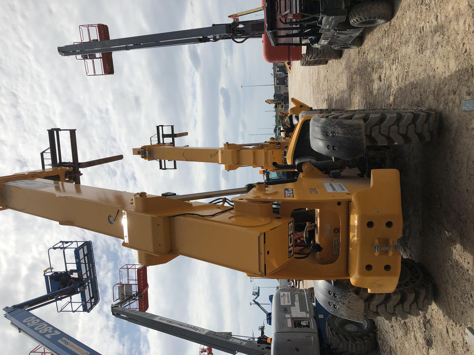 2018 JCB 510-56 JCB 510-56 Telehandler 74 HP w/CAB/HVAC, Beacon, Worklights, Aux Hydraulics, Solid Tires, 60" Carriage/Forks