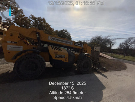 2019 JCB 509-42 JCB 509-42 Enclosed Cab, 74 HP, Solid Tires, Worklights, Beacon, Aux Hydraulics, Lifting Eye, 60" Carriage/60" Forks