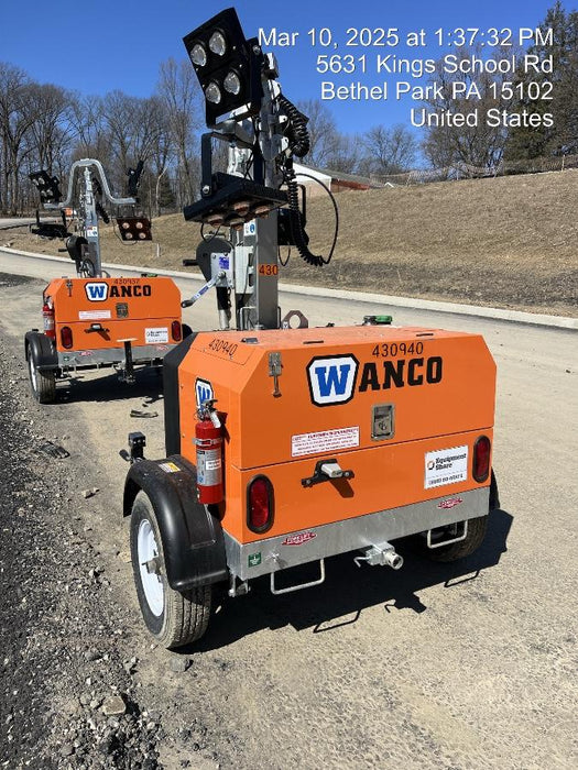 2024 Wanco WLTT-4MM4K Diesel, Deep Sea Controller, Shore Power Plug, Auto Start, (4) 350W LED Floodlights, 4kW Generator, 60 Gal Fuel Tank, 2" Ball, T3