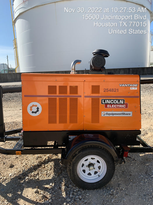 2022 Lincoln Electric Vantage 549X Crosslink Technology, Trailer Mounted, ES Decals, T3