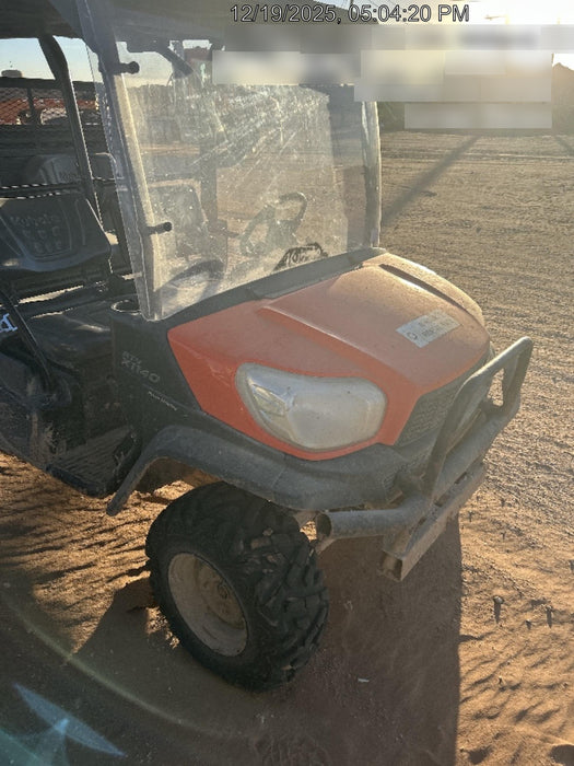 2022 Kubota RTV-X1140W-H Plastic Canopy, Windshield Acrylic Clear, LED Strobe Light, Wire Harness Kit, Back up Alarm