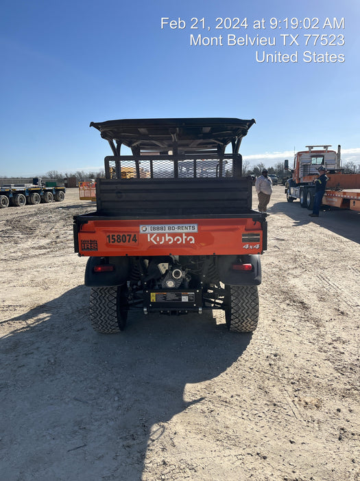2022 Kubota RTV-X1140W-H Plastic Canopy, Windshield Acrylic Clear, LED Strobe Light, Wire Harness Kit, Back up Alarm