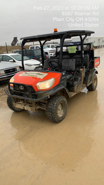 2022 Kubota RTV-X1140W-H Plastic Canopy, Windshield Acrylic Clear, LED Strobe Light, Wire Harness Kit, Back up Alarm