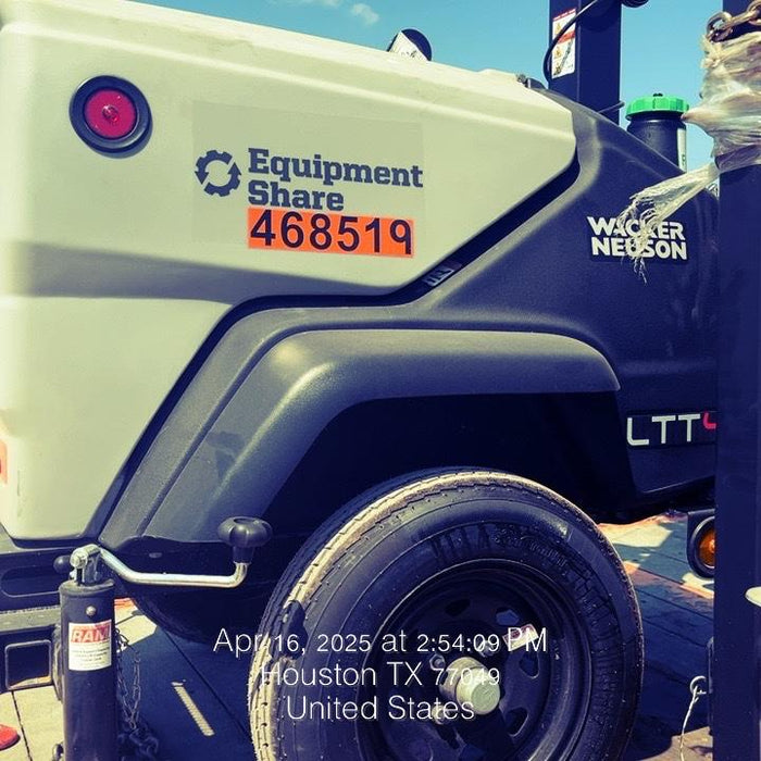 2024 Wacker Neuson LTT4 Diesel, Kohler KDW702, Deep Sea Controller, Auto Start, LED 320W, Bypass Outlet, T3