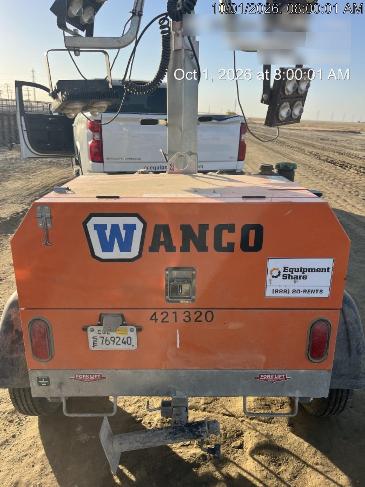 2024 Wanco WLTT-4MM4K Diesel, Deep Sea Controller, Shore Power Plug, Auto Start, (4) 350W LED Floodlights, 4kW Generator, 60 Gal Fuel Tank, 2" Ball, T3