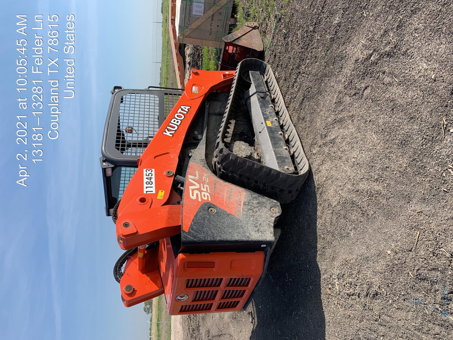 2020 Kubota SVL95-2SHC Cab, Rubber Tracks, Hydraulic Quick Coupler