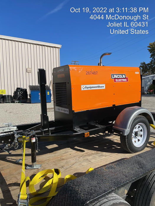 2022 Lincoln Electric LE400 Kubota V1505, Trlr, Cable Rack, Light Kit, ES Decals, T3