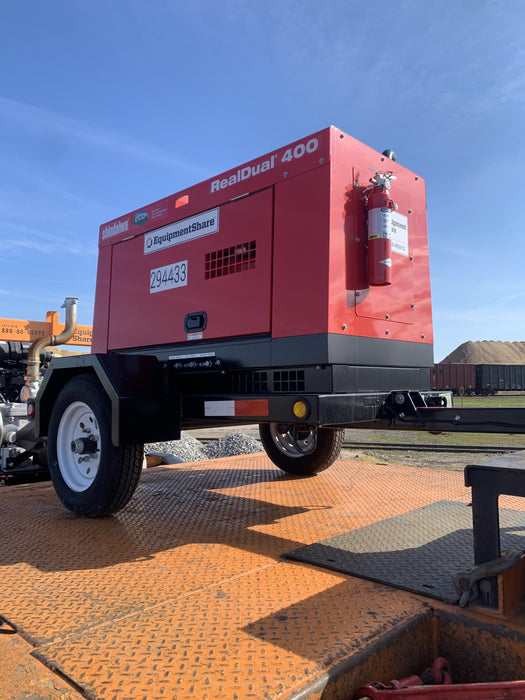 2023 Shindaiwa DGW400MDL Kubota D902 Engine, 23 HP, Dual Op Welder, Wire, Arc, Droop Stick, Tig, and CC Stick Functionality, Simulphase, 3 Phase and 1 Phase Gen Output, Single Axle NB Trlr, Slr Trckl Chrg 12V 12W, Fire Ext