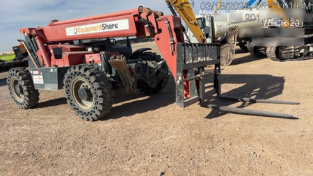 2018 Manitou MTA10055 Manitou MTA 10055 w/Open ROPS, Work Lights/Strobe, Aux Hyd, Solid Tires, Lift Hook, 66" Carriage, 60" Forks