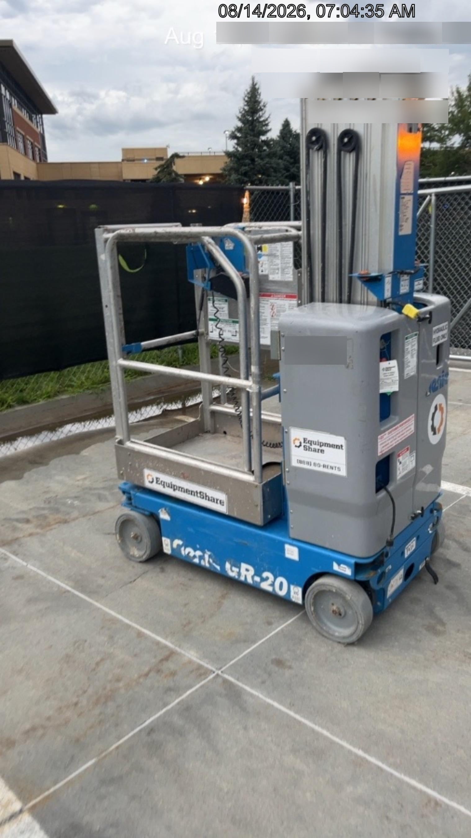 2019 GENIE GR-20