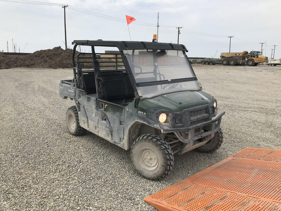 2019 Kawasaki Mule PRO-DXT Standard Options, Backup Alarm, Beacon, Plastic Hard Top, Poly Windshield, Horn Kit