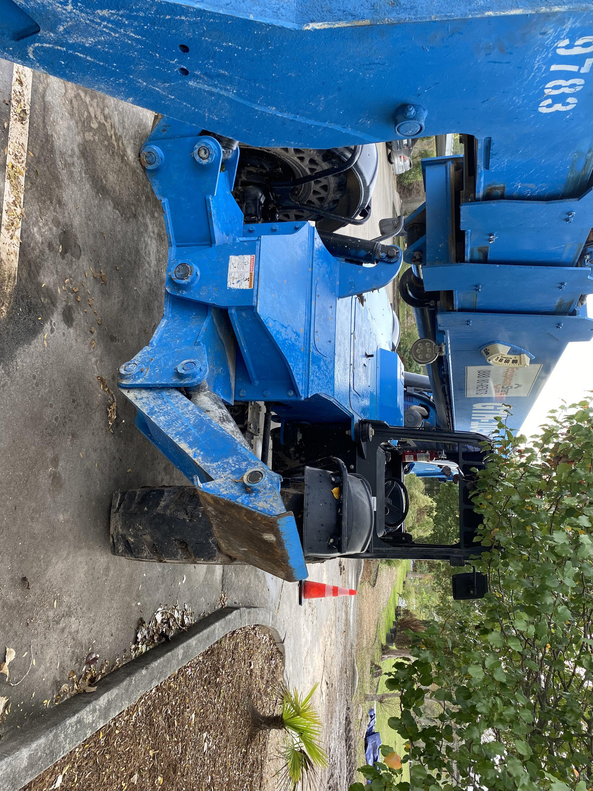 2018 Genie GTH-1056 Genie GTH-1056 w/Open ROPS, Solid Tires, Work Light/Beacon, 60" Carriage and Forks