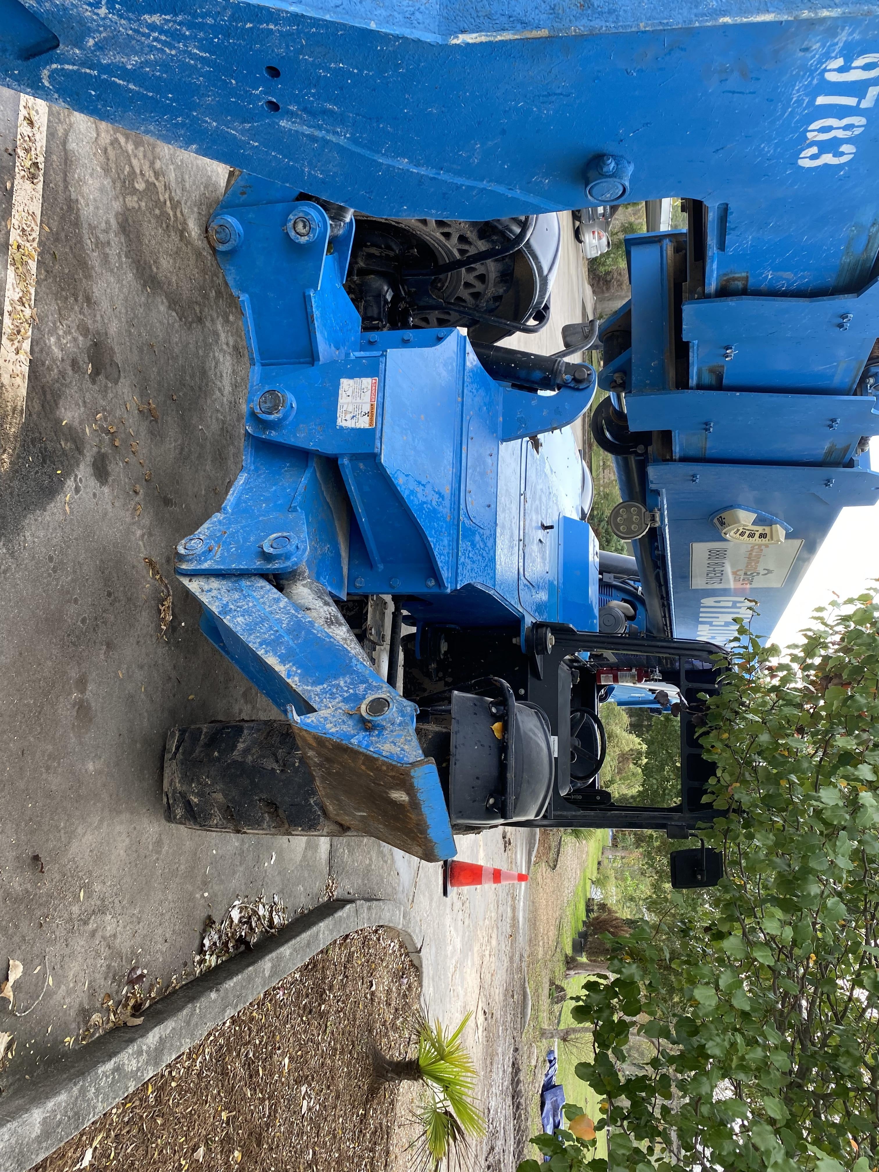 2018 Genie GTH-1056 Genie GTH-1056 w/Open ROPS, Solid Tires, Work Light/Beacon, 60" Carriage and Forks