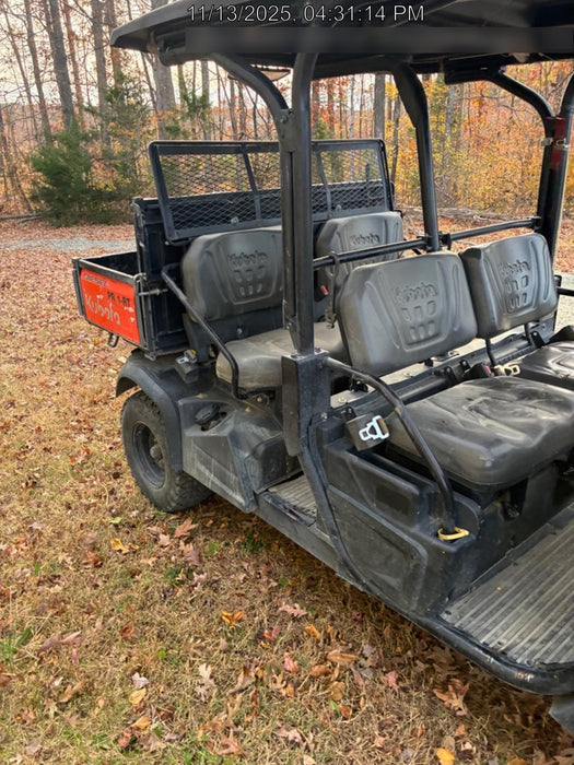 2021 Kubota RTV-X1140W-H Plastic Canopy, Windshield Acrylic Clear, LED Strobe Light, Wire Harness Kit, Back up Alarm