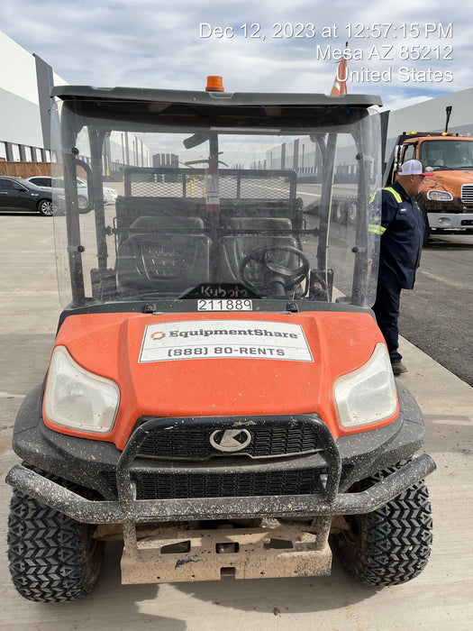 2022 Kubota RTV-X1140W-H Plastic Canopy, Windshield Acrylic Clear, LED Strobe Light, Wire Harness Kit, Back up Alarm