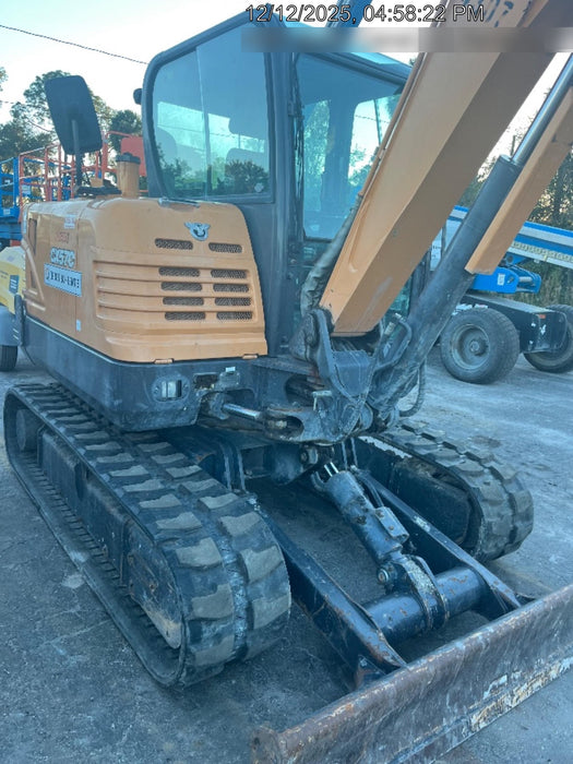 2018 Case CX57C CLOSED CAB A/C, LONG ARM, RUBBER TRACKS, AUX HYD