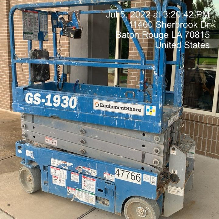 2019 Genie GS-1930 Fixed Rails with Chain Entry