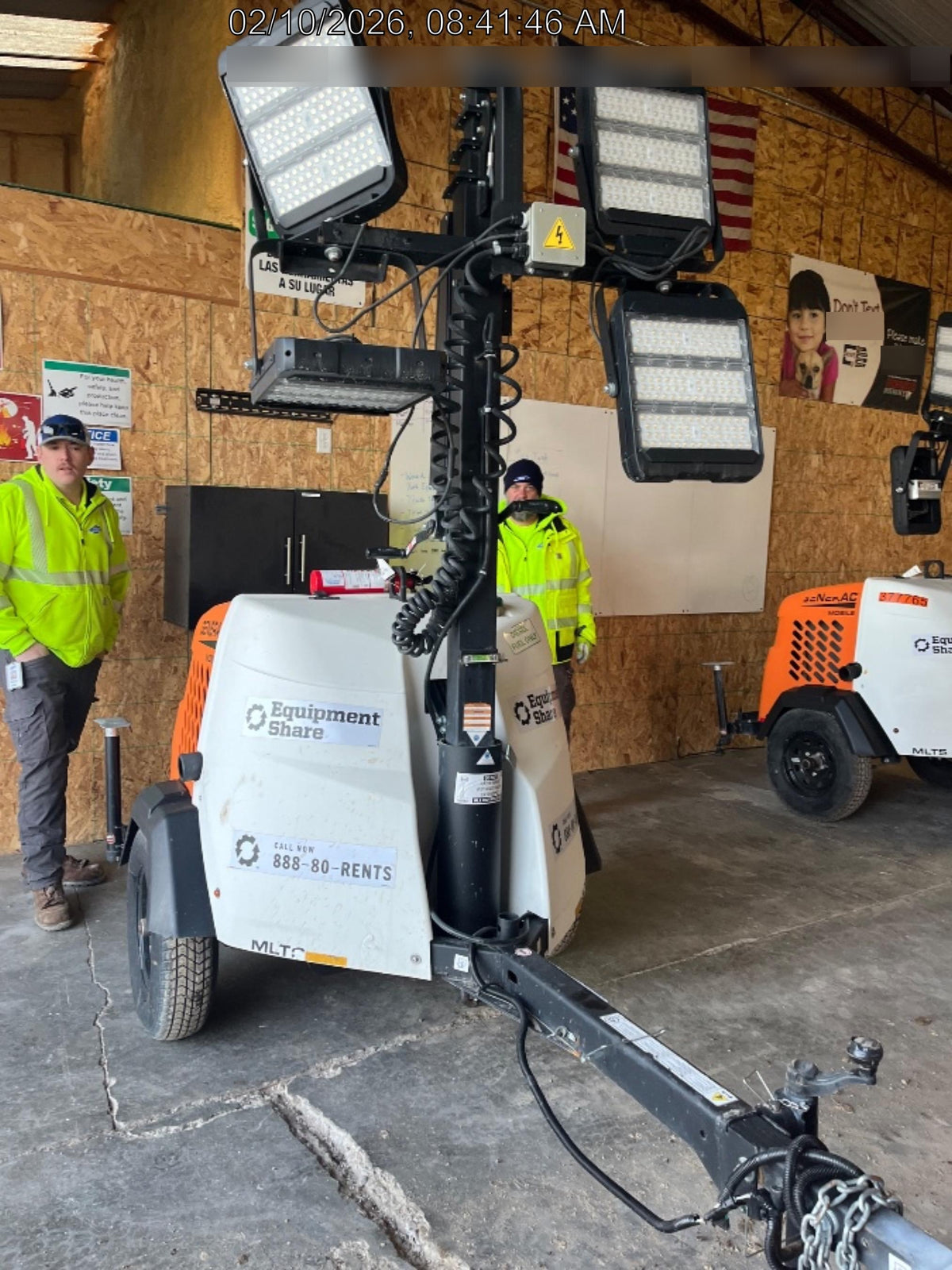 2023 Generac MLT2 Diesel, Flex Switch 120V Input, Powerzone Controller, (4) 320W LED Lights, 4kW Generator, 39.9 Gal Fuel Tank, 2" Ball, T3