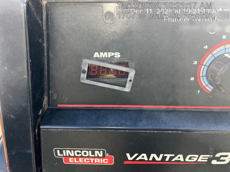2021 Lincoln Electric Vantage 322 Vantage 322 Ready Pak 3 w/ Decals, ORANGE (includes trailer, cable rack, fender light kit) NO Telematics