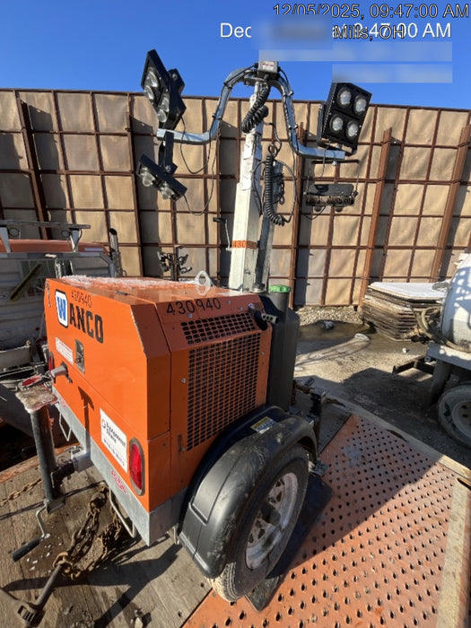 2024 Wanco WLTT-4MM4K Diesel, Deep Sea Controller, Shore Power Plug, Auto Start, (4) 350W LED Floodlights, 4kW Generator, 60 Gal Fuel Tank, 2" Ball, T3