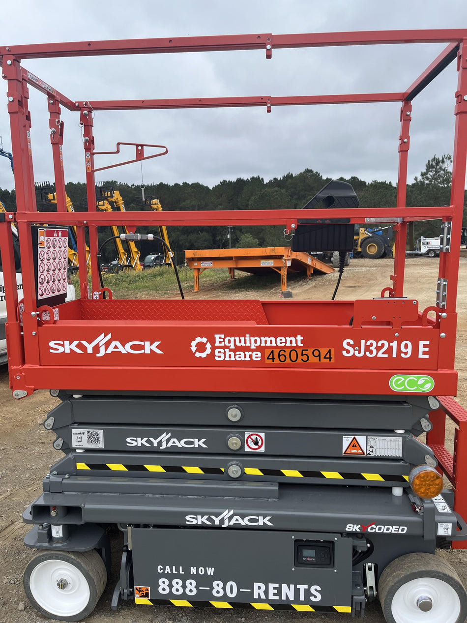 2024 Skyjack SJ3219 Electric Drive, Sld NM Tires, DBcns, RFRails, Power to Platform, T3 + Access Control