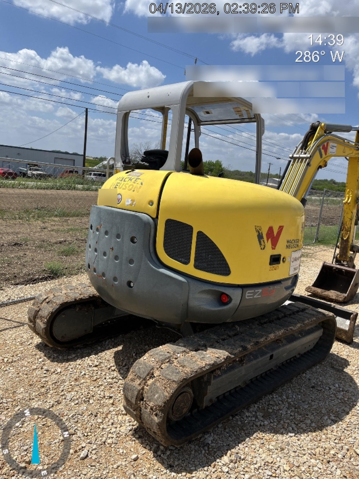 2020 Wacker Neuson EZ53 MX,TRK,LGD,CNPY,PC w/QC Coupler, 12"/18"/24" HD Buckets