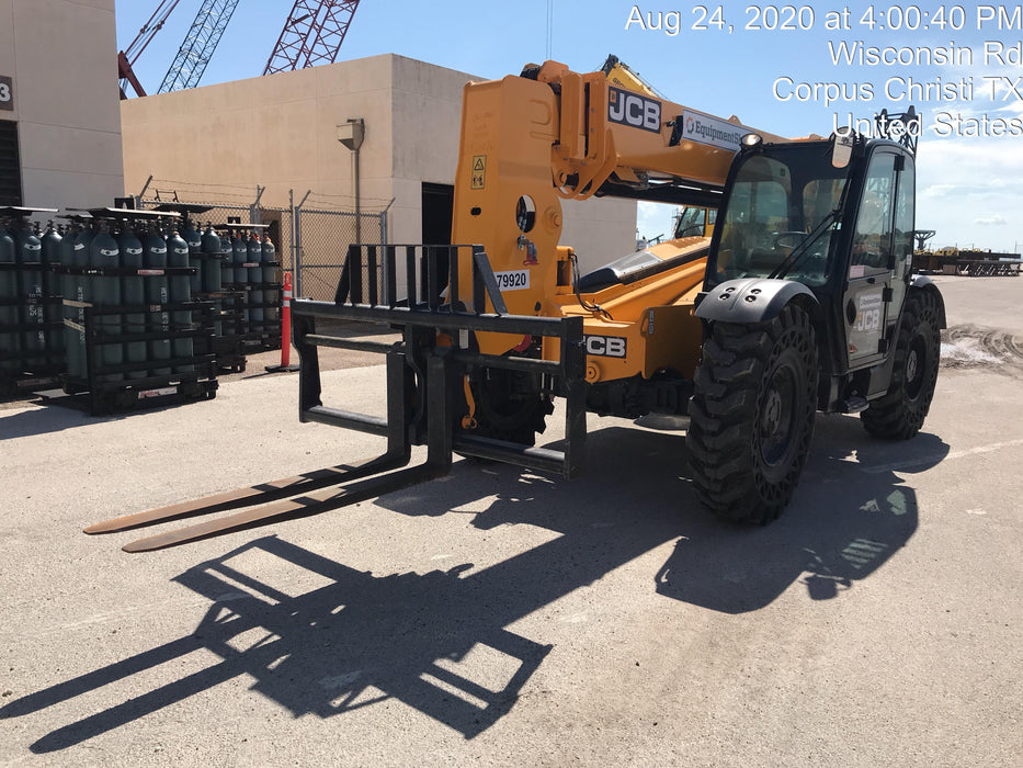 2020 JCB 509-42 Cab/Heat/Air, Solid Tires, Work Lights, Beacon, Aux Hydraulics, Back up Alarm, Lifting Eye, ES Decals