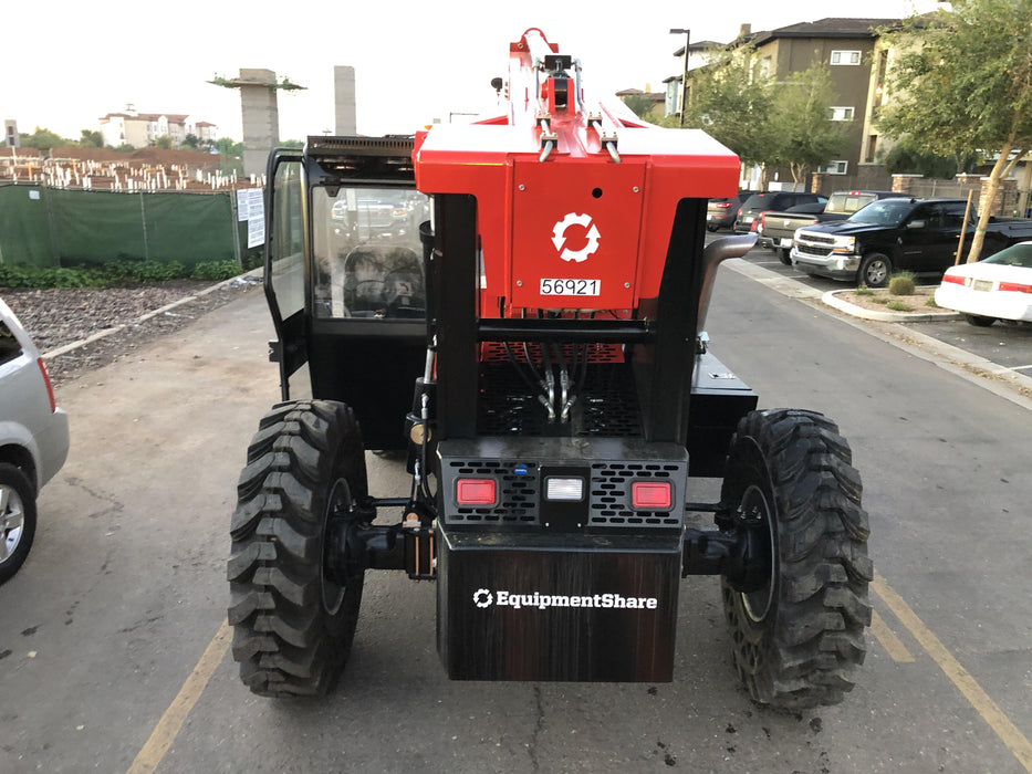 2020 Manitou MTA10055 Cab/Heat/Air, LED Work Lights, Solid Tires, Lift Hook, Beacon, Auxiliary Hydraulics w/66" Carriage and 60" Forks