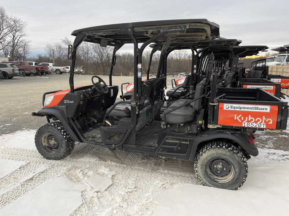 2022 Kubota RTV-X1140W-H Plastic Canopy, Windshield Acrylic Clear, LED Strobe Light, Wire Harness Kit, Back up Alarm
