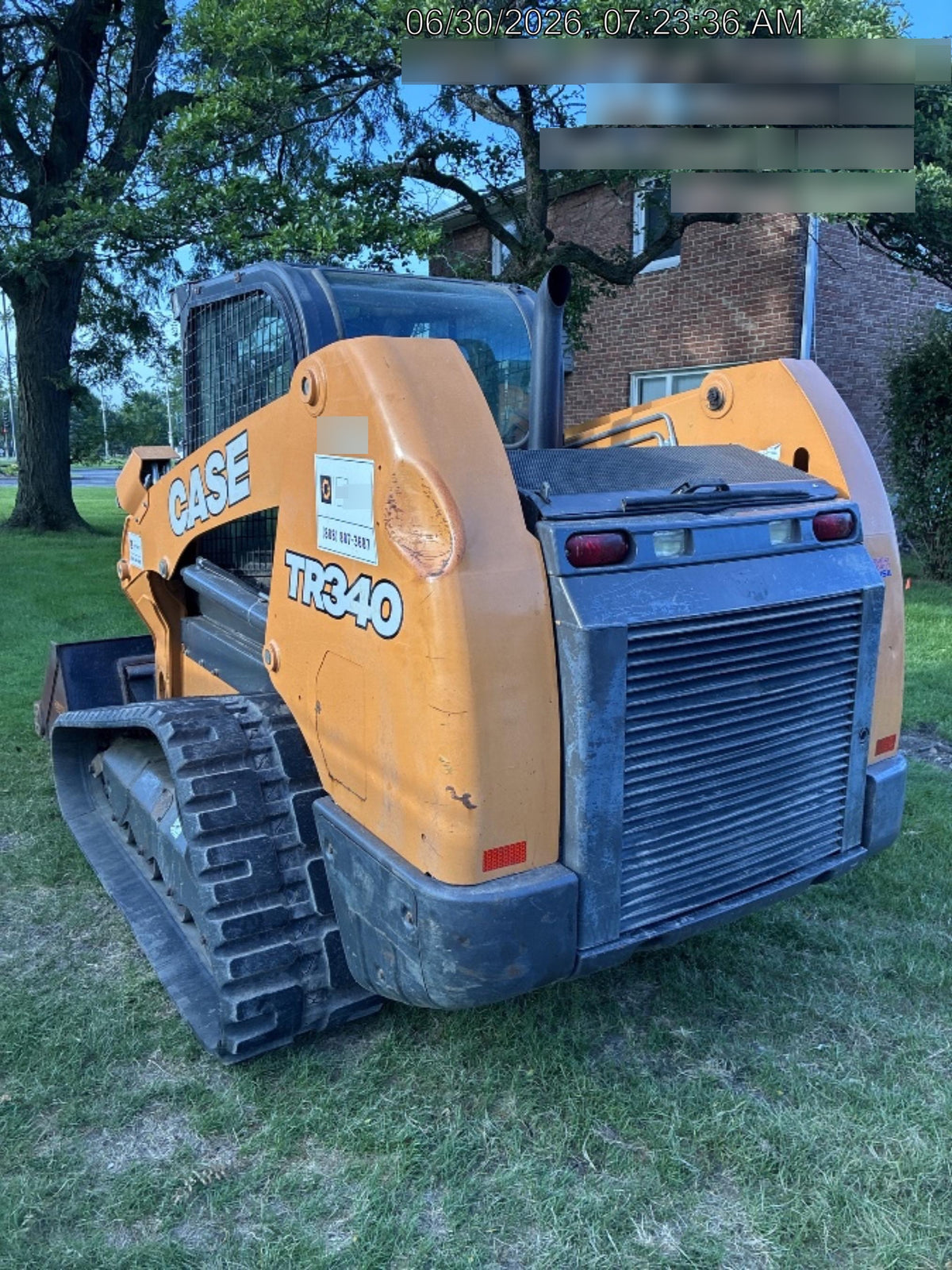 2020 Case TR340 Standard Options
