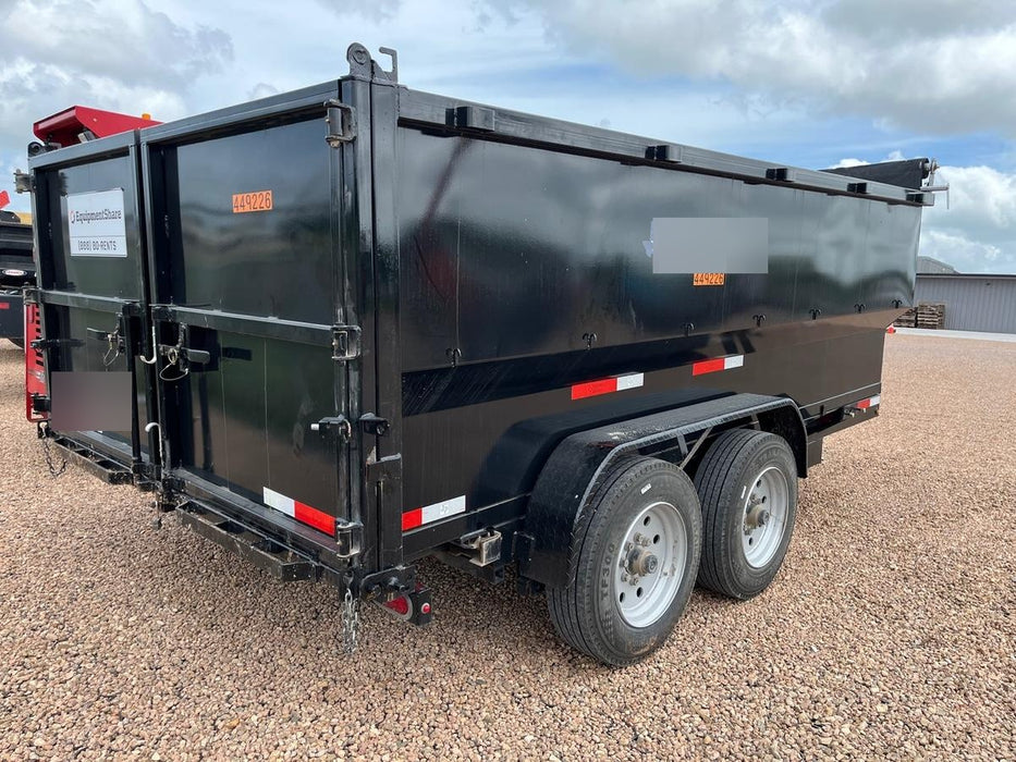 2025 TEXAS PRIDE TRAILERS 14'L x 7'W 5 Cu Yd Trunnion Hydraulic Dump
