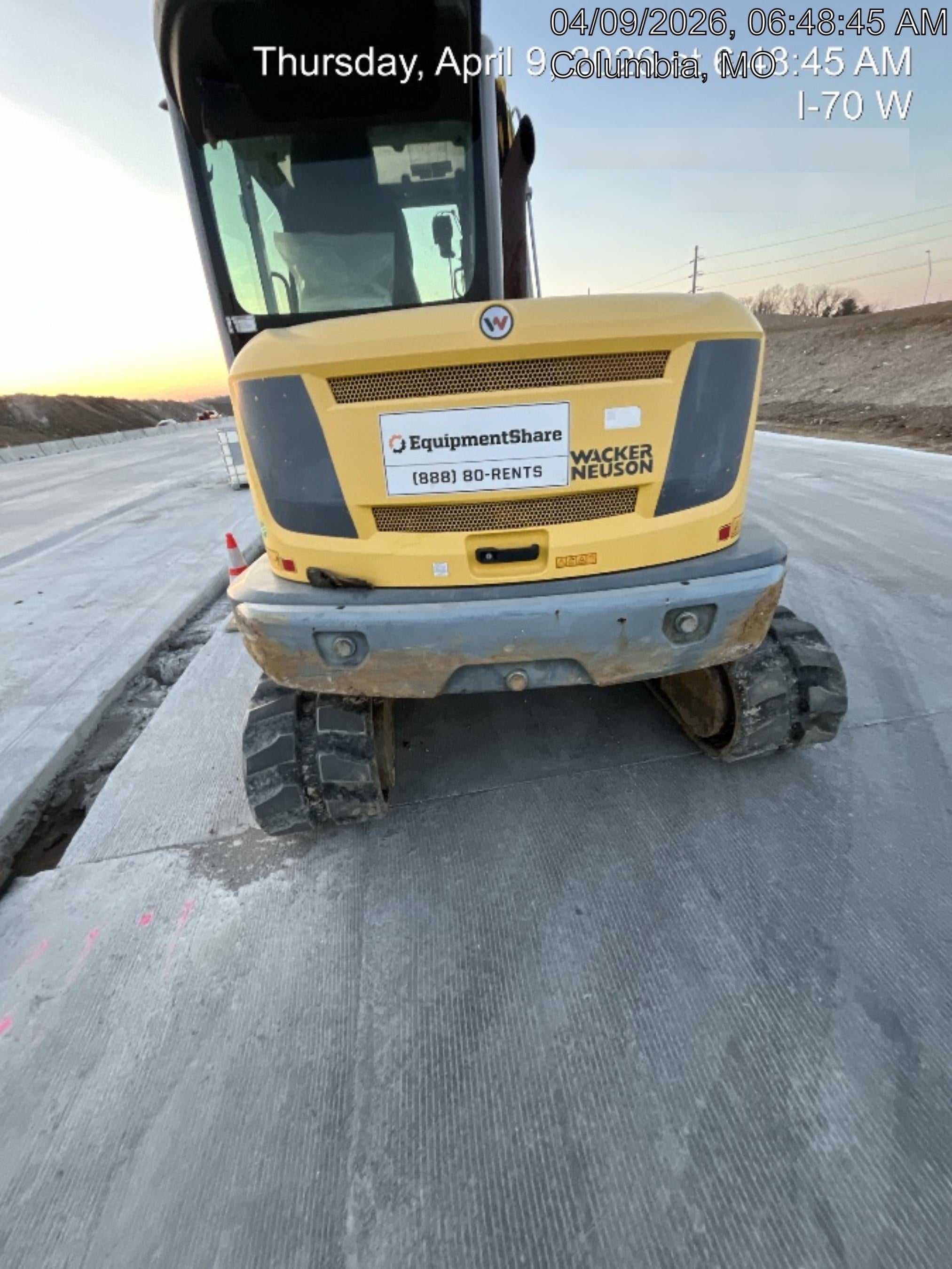 Wacker Neuson ET90 Cab, Long Dipperstick, Track, Bucket