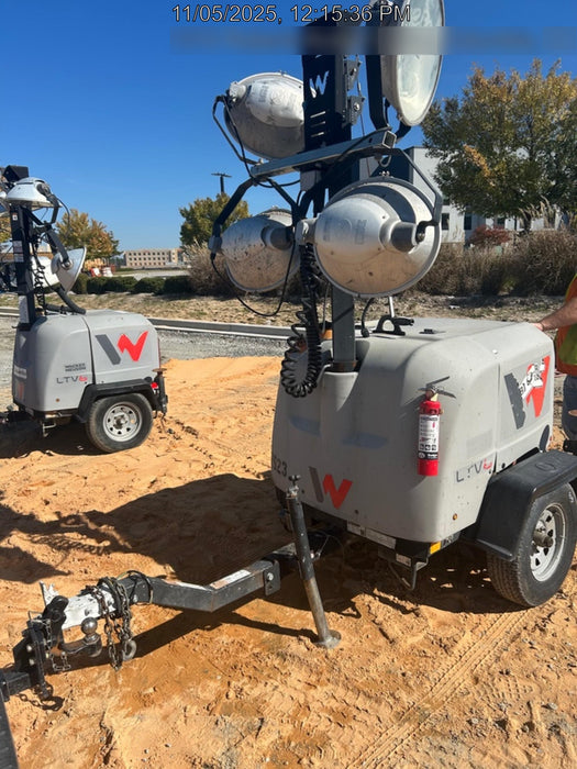 2018 Wacker Neuson LTV6K-MH Wacker Neuson LTV6K Mobile Light Tower w/Fuel Level Sensor Installed