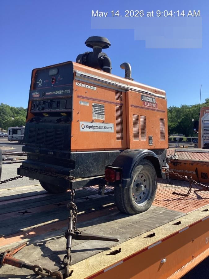 2021 Lincoln Electric Vantage 549X Ready Pak 3, ORANGE (includes trailer, cable rack, fender light kit)