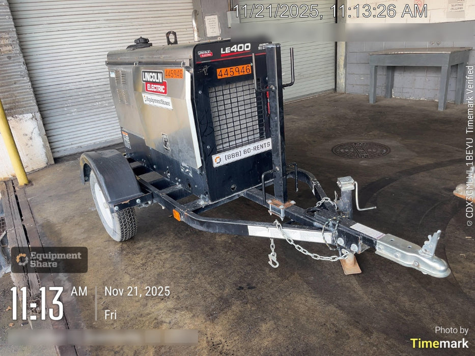 2024 Lincoln Electric LE400 Kubota V1505, Trlr, Cable Rack, Light Kit, ES Decals, T3