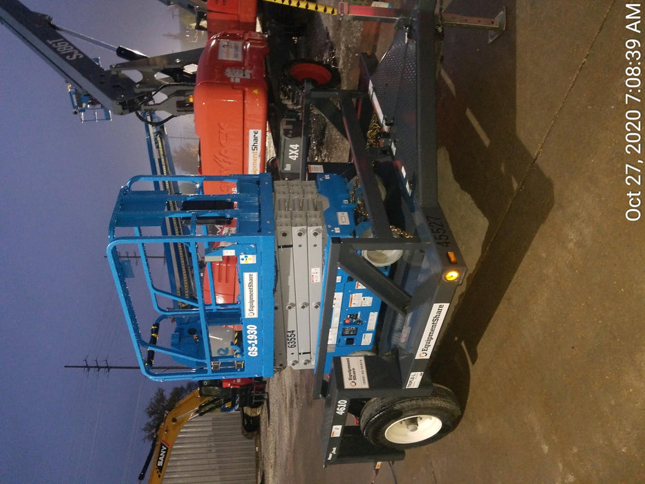 2020 Genie GS-1930 Solid Non Marking Tires, Beacon, Folding rails with half height swing gate