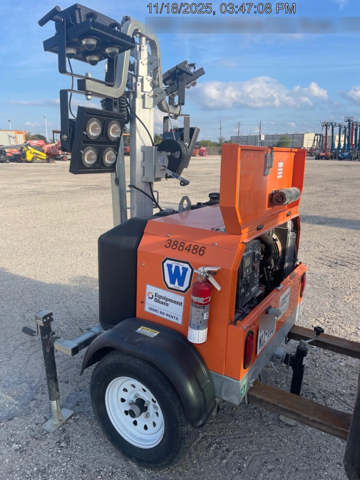 2024 Wanco WLTT-4MM4K Diesel, Deep Sea Controller, Shore Power Plug, Auto Start, (4) 350W LED Floodlights, 4kW Generator, 60 Gal Fuel Tank, 2" Ball, T3