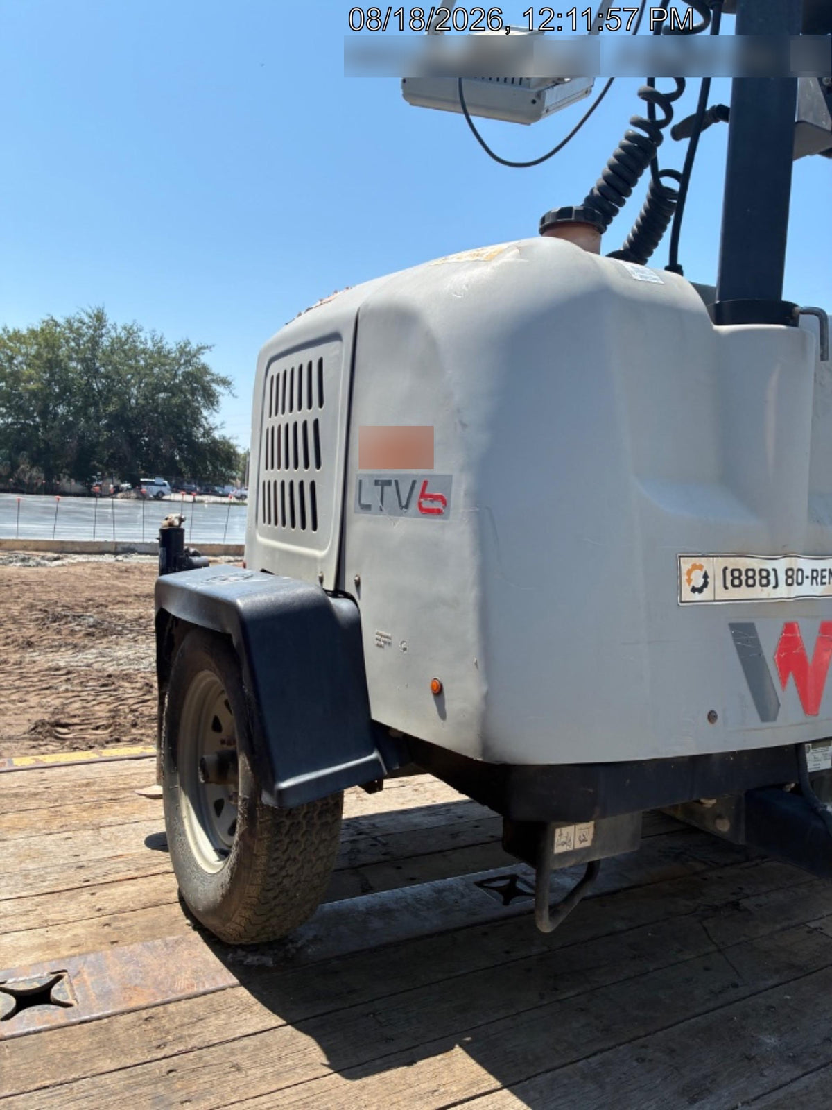 2019 Wacker Neuson LTV6K-LED Standard LED Towable Light Tower w/None