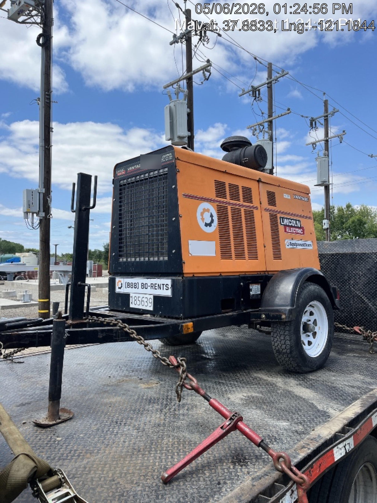 2021 Lincoln Electric Vantage 549X Ready Pak 3, ORANGE (includes trailer, cable rack, fender light kit)