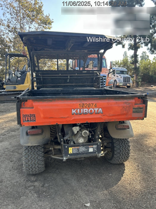 Kubota RTV-X1140W-H 4WD, LED Strobe, Windshield Acrylic Clear, Plastic Canopy, Wire Harness Kit, Backup Alarm