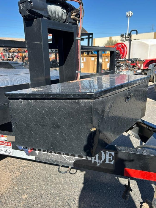 2025 TEXAS PRIDE TRAILERS 21' Lowboy Gravity Tilt Bed 14K Bumper Pull Trailer