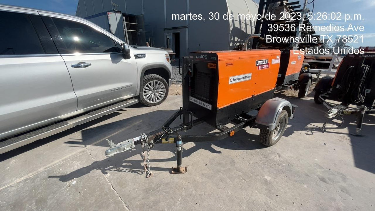 2022 Lincoln Electric LE400 Kubota V1505, Trlr, Cable Rack, Light Kit, ES Decals, T3