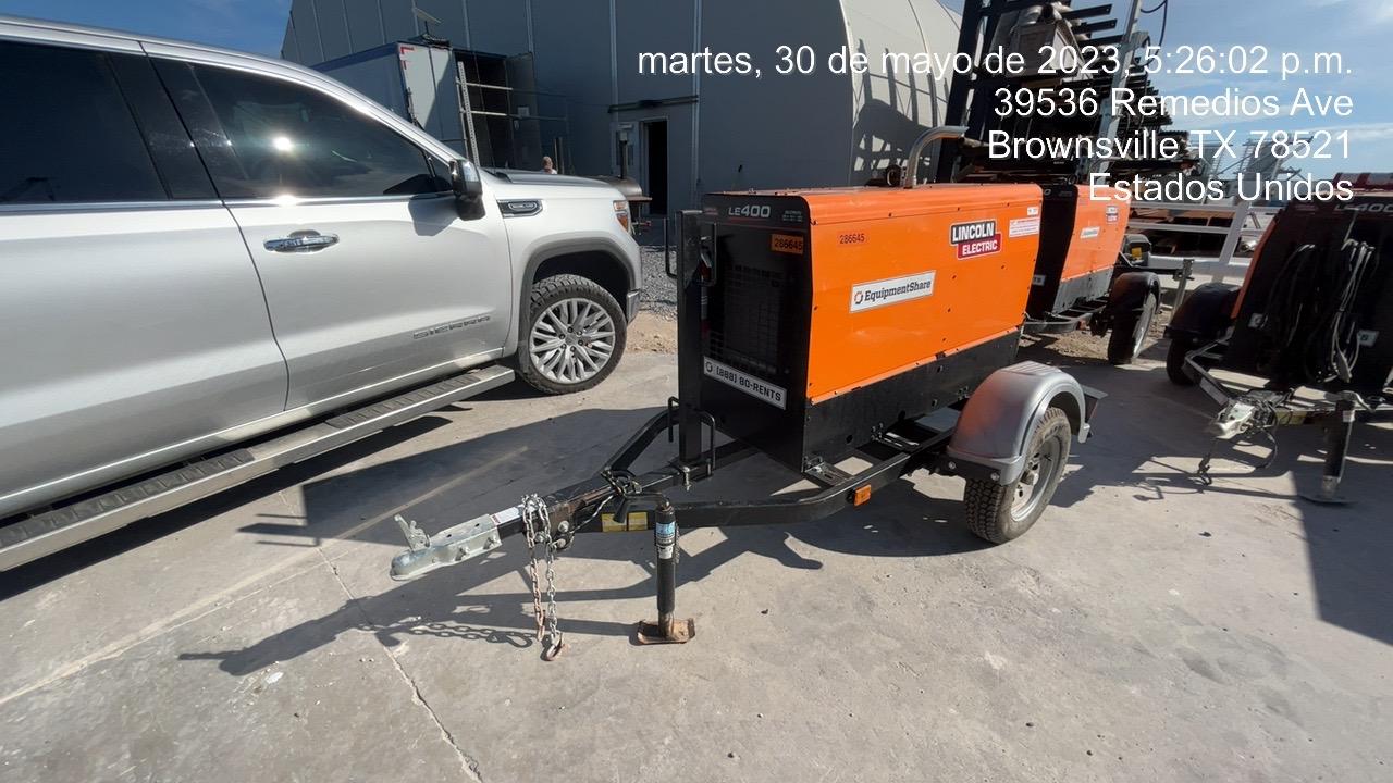 2022 Lincoln Electric LE400 Kubota V1505, Trlr, Cable Rack, Light Kit, ES Decals, T3