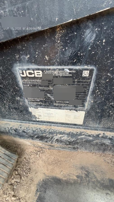 2019 JCB 510-56 74 HP w/Open ROPS, Beacon, Aux Hydraulics, Worklights, Solid Tires w/60" Carriage/Forks