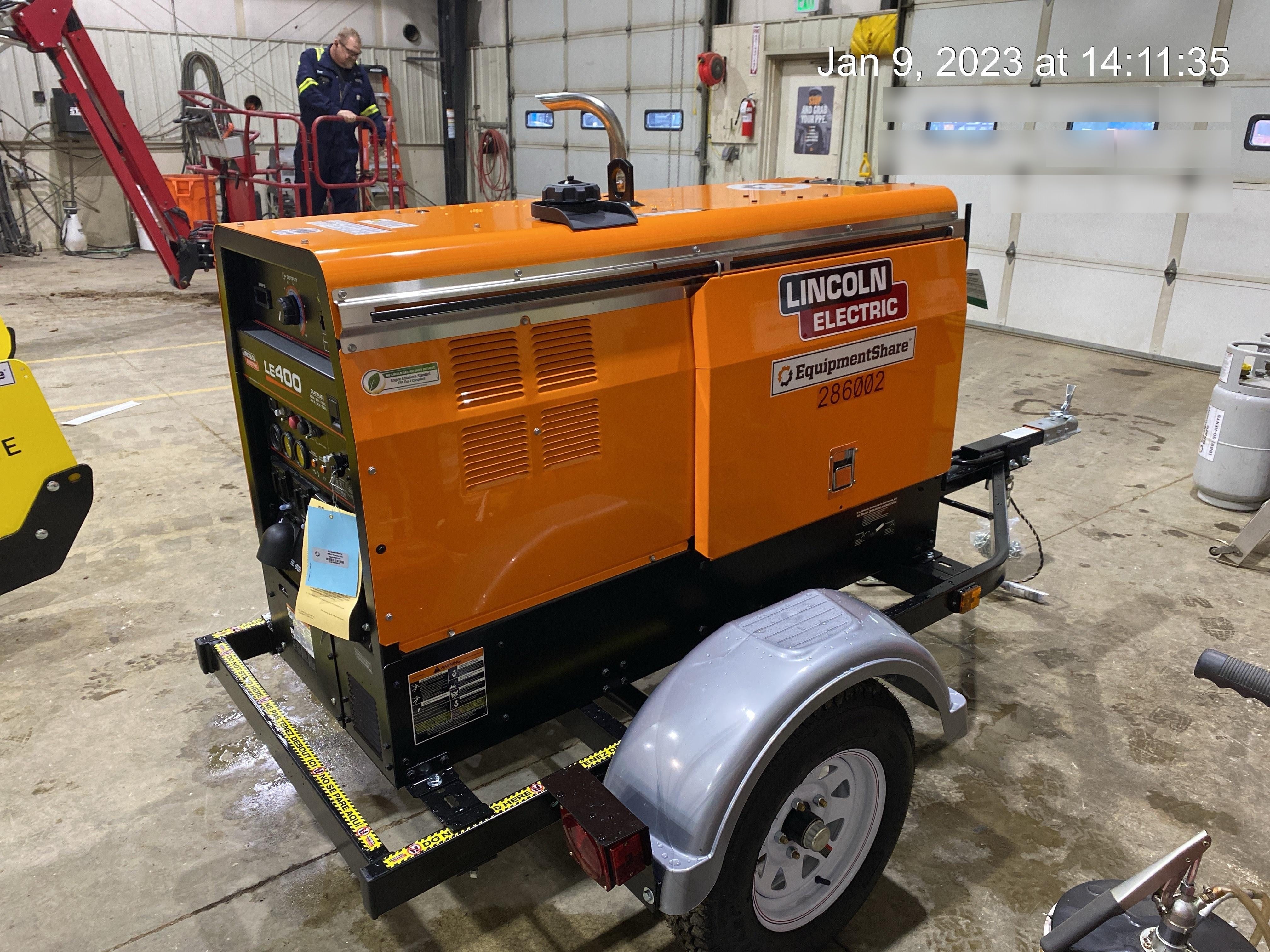 2022 Lincoln Electric LE400 Kubota V1505, Trlr, Cable Rack, Light Kit, ES Decals, T3