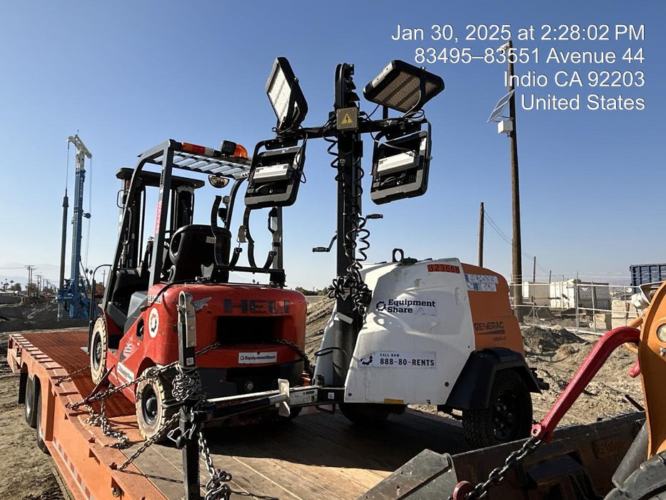 2023 Generac MLT2 Diesel, Flex Switch 120V Input, Powerzone Controller, (4) 320W LED Lights, 4kW Generator, 39.9 Gal Fuel Tank, 2" Ball, T3
