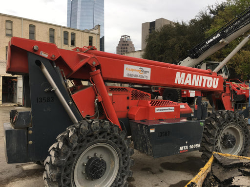 2018 Manitou MTA10055 MTA10055 - 74 HP T4, Canopy, Worklights/Strobe, Beacon, 66" Carriage, 60" Forks, Solid Tires, Lift Hook, Aux Hydraulics